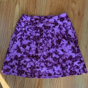 Purple Floral Girl’s Skort